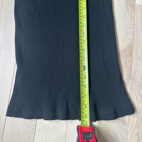 about:blank Ribbed Cotton Tank – Black, Size M - Picture 5 of 8